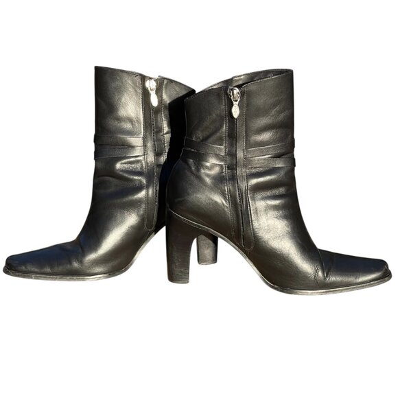 Heeled Boots Womans Sz. 9.5 Harley Davidson Black Heels - Picture 5 of 10